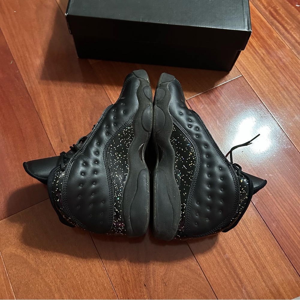 Jordan Kids Black and Gold Sneakers - Picture 9 of 11